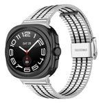 Seven Beads Buckle Stainless Steel Watch Band, For Samsung Galaxy Watch Ultra 47mm / Ultra 2025