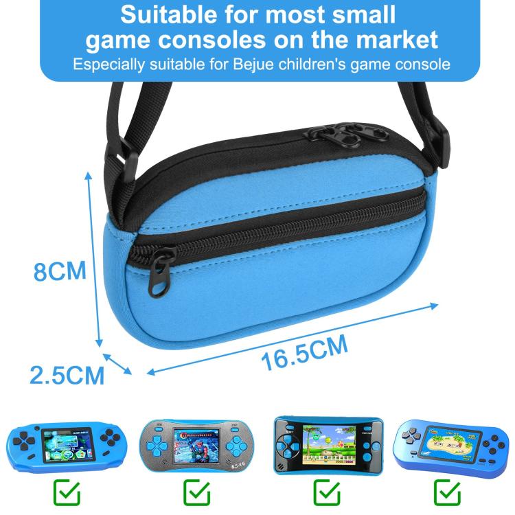 Crossbody Carrying Sleeve Bag with Adjustable Shoulder Strap & Dual Pockets for Beijue Handheld Game Console