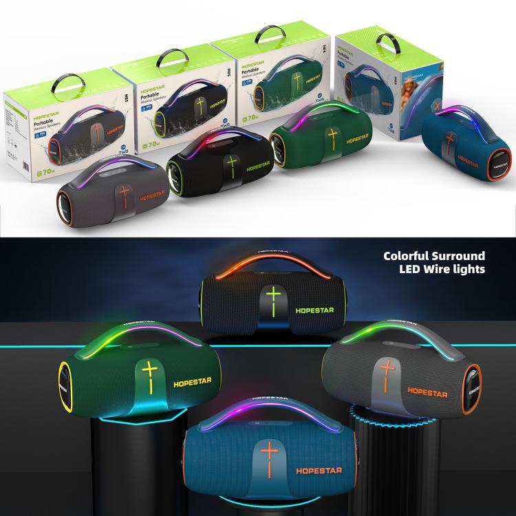HOPESTAR H85 70W Outdoor Portable Waterproof Bluetooth Speaker, Support TF / AUX / USB