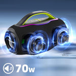 HOPESTAR H87 70W Outdoor Portable Waterproof Bluetooth Speaker, Support 3.5mm Jack