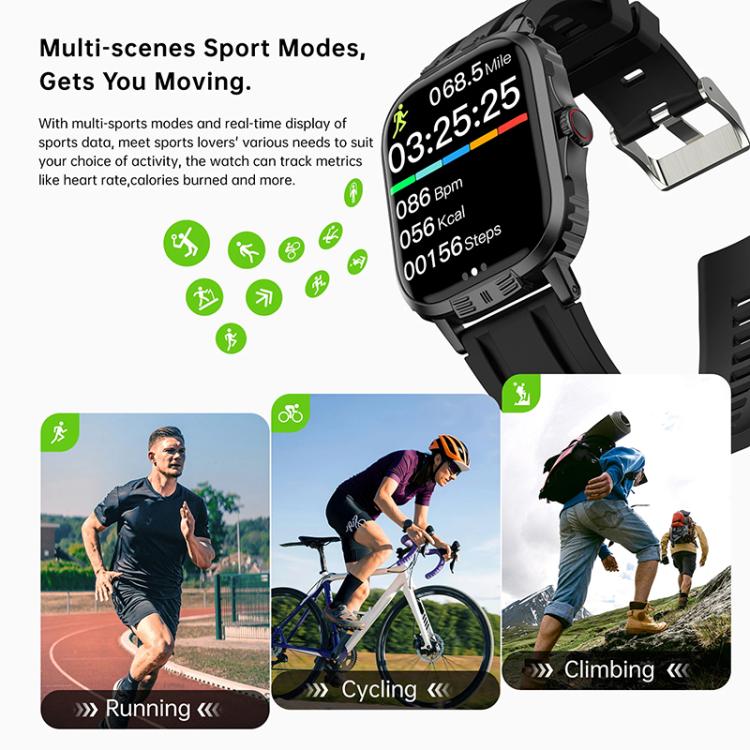 C29 Pro 2.19 inch TFT Screen BT Sports Smart Watch