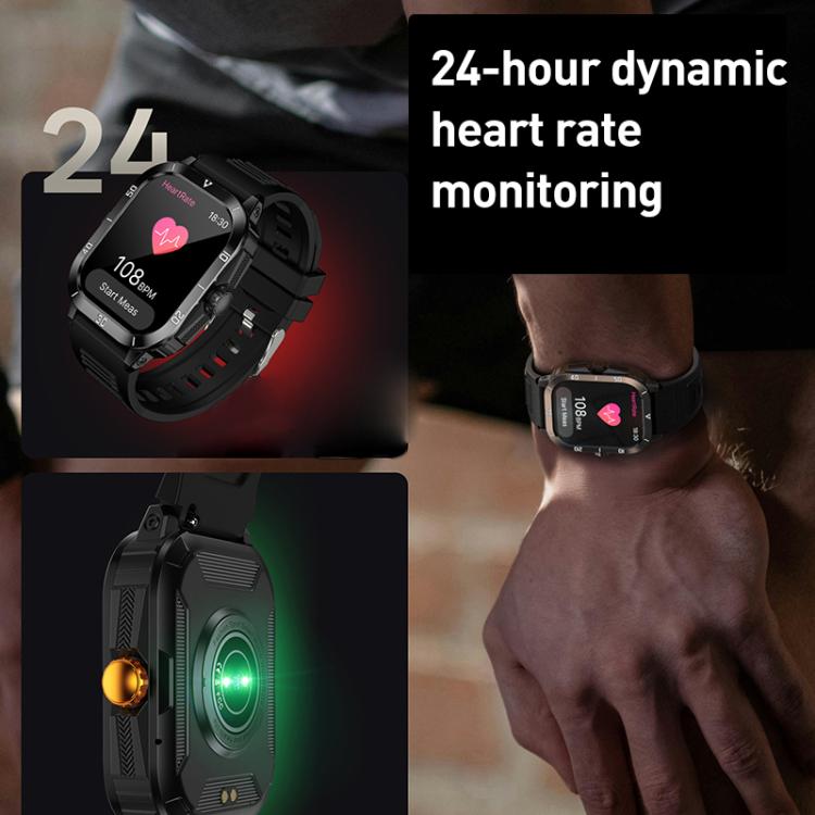 C50 Pro 2.19 inch TFT Screen BT Outdoor Sports Smart Watch Support Heart Rate Monitoring