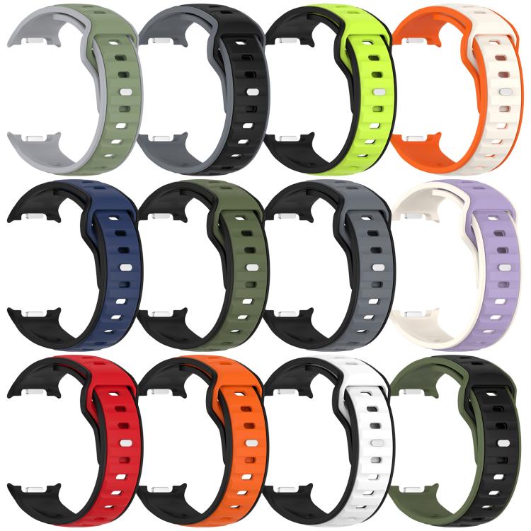 xDfind Dual Color Silicone Watch Band, For Samsung Galaxy Watch8 / Wacth8 Classic