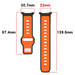 xDfind Dual Color Silicone Watch Band, For Samsung Galaxy Watch8 / Wacth8 Classic