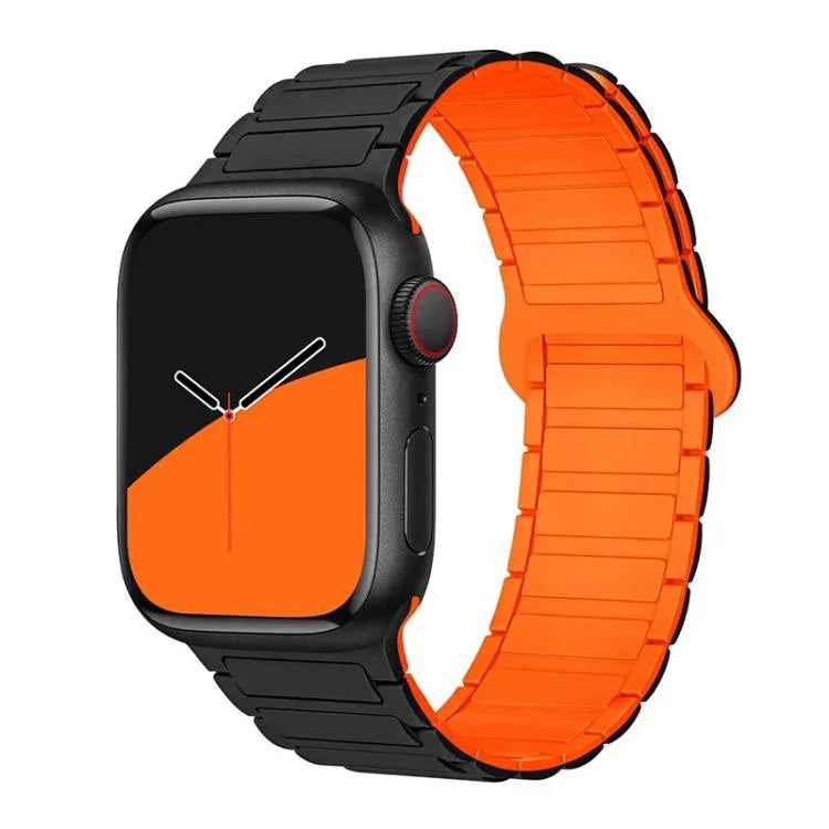 xDfind Magnetic Three-bead Silicone Watch Band, For Apple Watch 42 / 44 / 45 / 46 / 49mm, For Apple Watch 38 / 40 / 41 / S10 42mm