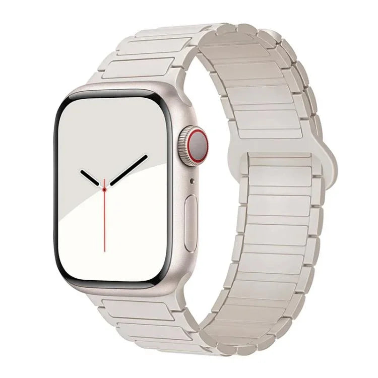 xDfind Magnetic Three-bead Silicone Watch Band, For Apple Watch 42 / 44 / 45 / 46 / 49mm, For Apple Watch 38 / 40 / 41 / S10 42mm