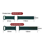 xDfind Magnetic Three-bead Silicone Watch Band, For Apple Watch 42 / 44 / 45 / 46 / 49mm, For Apple Watch 38 / 40 / 41 / S10 42mm