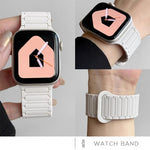 xDfind Magnetic Three-bead Silicone Watch Band, For Apple Watch 42 / 44 / 45 / 46 / 49mm, For Apple Watch 38 / 40 / 41 / S10 42mm