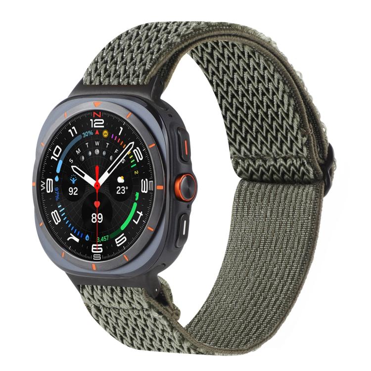 Wave Pattern Nylon Braided Watch Band, For Samsung Galaxy Watch8 / Watch8 Classic