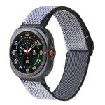 Wave Pattern Nylon Braided Watch Band, For Samsung Galaxy Watch8 / Watch8 Classic