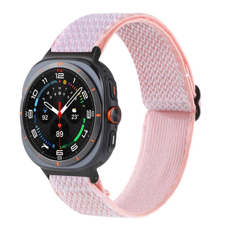 Wave Pattern Nylon Braided Watch Band, For Samsung Galaxy Watch8 / Watch8 Classic