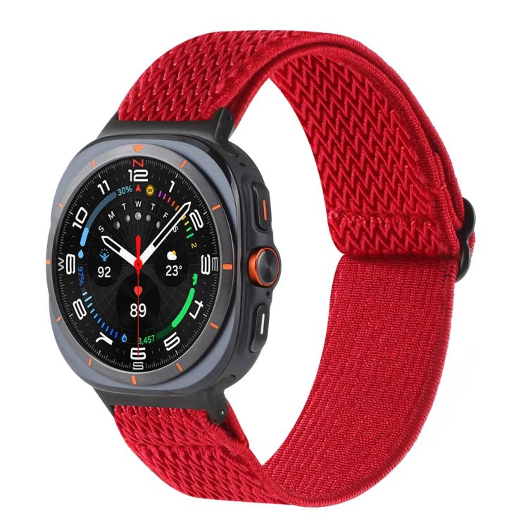 Wave Pattern Nylon Braided Watch Band, For Samsung Galaxy Watch8 / Watch8 Classic