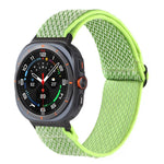 Wave Pattern Nylon Braided Watch Band, For Samsung Galaxy Watch8 / Watch8 Classic