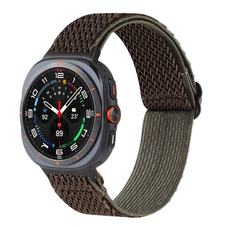 Wave Pattern Nylon Braided Watch Band, For Samsung Galaxy Watch8 / Watch8 Classic