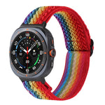 Wave Pattern Nylon Braided Watch Band, For Samsung Galaxy Watch8 / Watch8 Classic