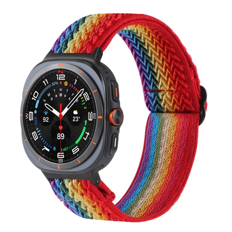 Wave Pattern Nylon Braided Watch Band, For Samsung Galaxy Watch8 / Watch8 Classic
