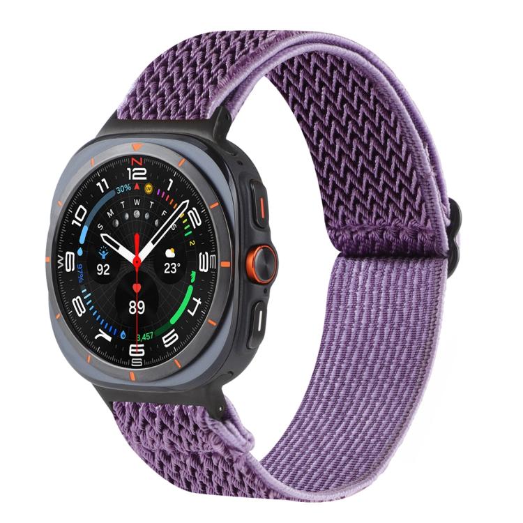 Wave Pattern Nylon Braided Watch Band, For Samsung Galaxy Watch8 / Watch8 Classic
