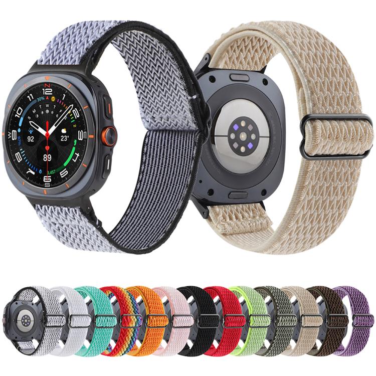 Wave Pattern Nylon Braided Watch Band, For Samsung Galaxy Watch8 / Watch8 Classic