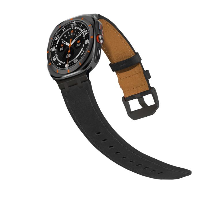 Crazy Horse Leather Watch Band, For Samsung Galaxy Watch8 / Watch8 Classic