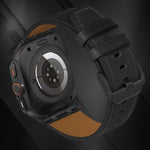 Crazy Horse Leather Watch Band, For Samsung Galaxy Watch8 / Watch8 Classic