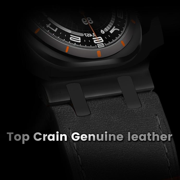 Crazy Horse Leather Watch Band, For Samsung Galaxy Watch8 / Watch8 Classic