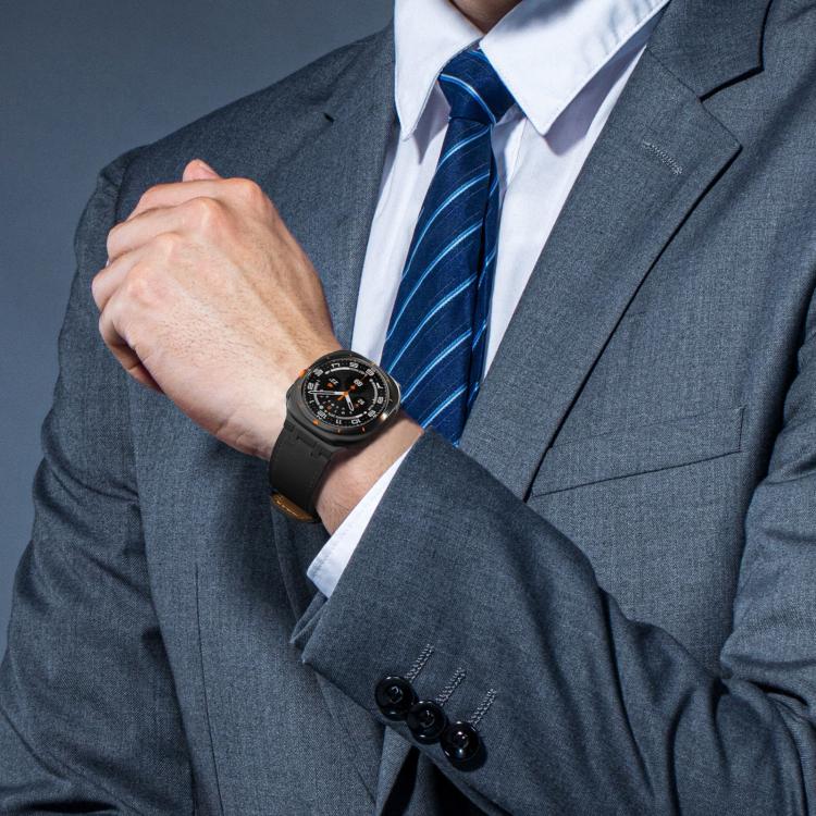 Crazy Horse Leather Watch Band, For Samsung Galaxy Watch8 / Watch8 Classic