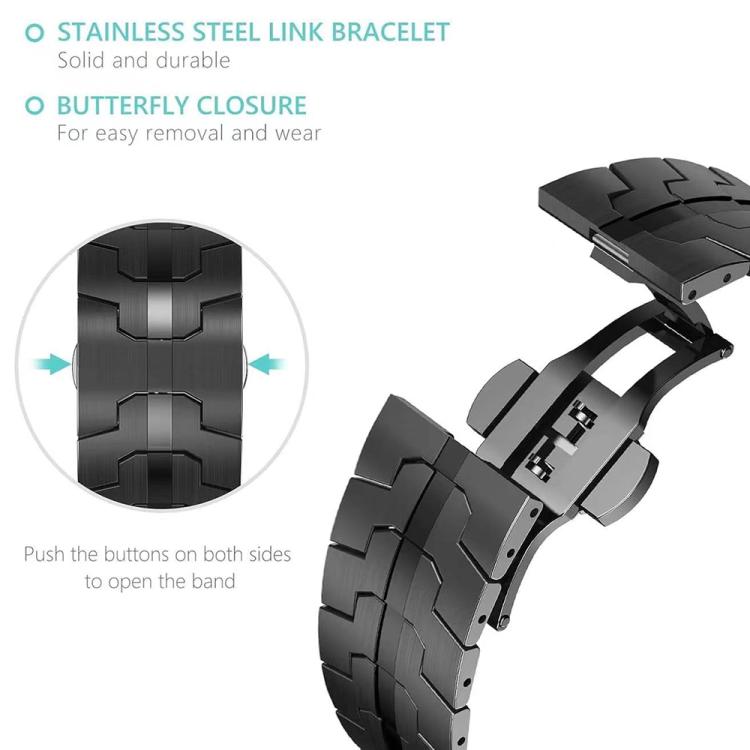 Butterfly Buckle Titanium Alloy Watch Band, For Samsung Galaxy Watch8 / Watch8 Classic