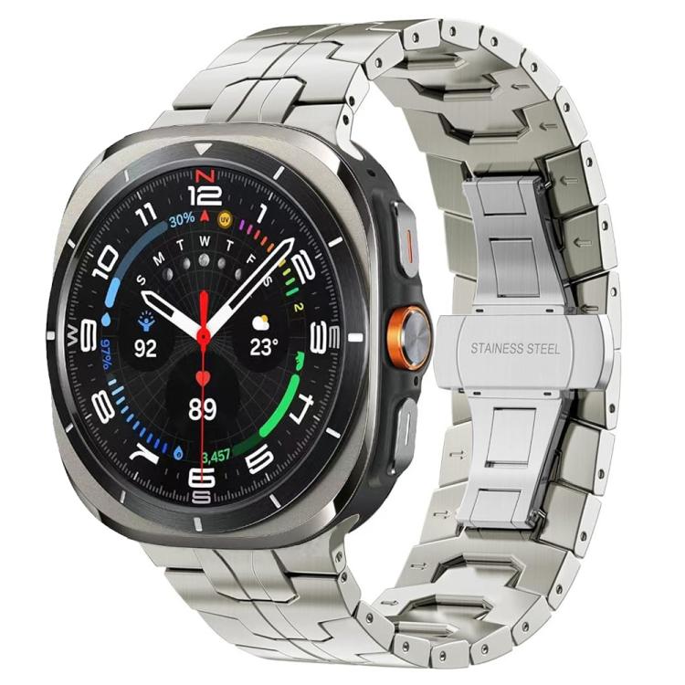 Butterfly Buckle Titanium Alloy Watch Band, For Samsung Galaxy Watch8 / Watch8 Classic