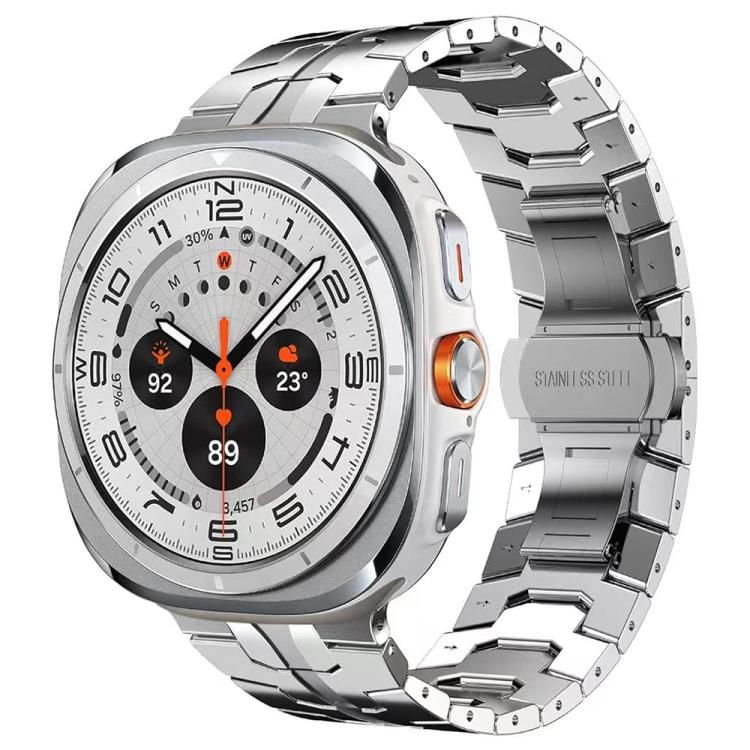 Butterfly Buckle Titanium Alloy Watch Band, For Samsung Galaxy Watch8 / Watch8 Classic