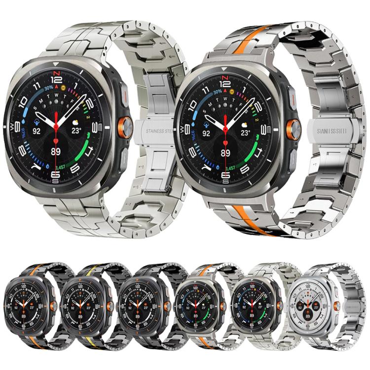 Butterfly Buckle Titanium Alloy Watch Band, For Samsung Galaxy Watch8 / Watch8 Classic