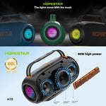 HOPESTAR H70 80W Outdoor Portable IPX5 Waterproof Bluetooth Speaker, H70