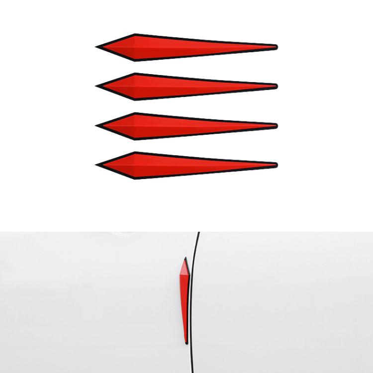 4pcs / Set Car Door Anti-collision PVC Strip, Size: 15x2.5cm, Size: 15x2.5cm