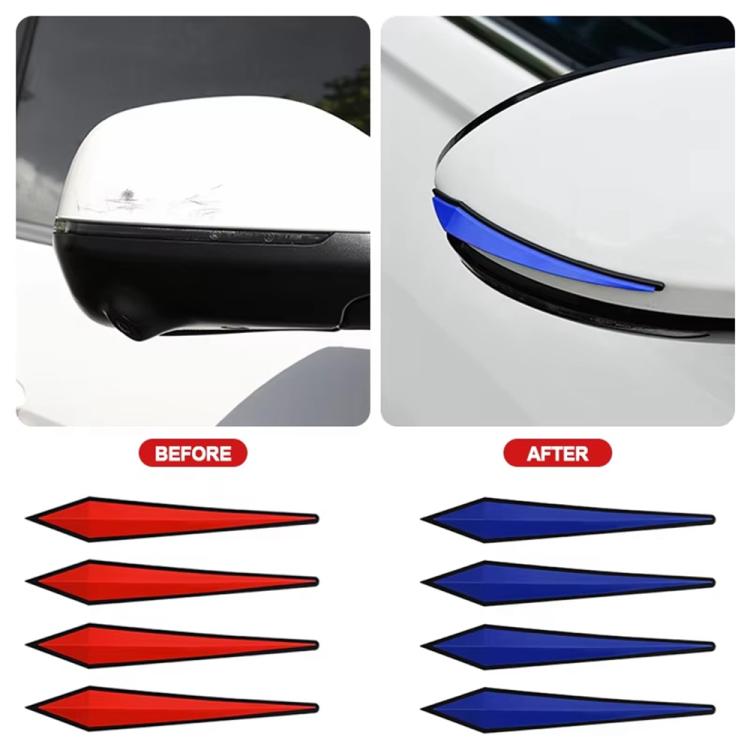 4pcs / Set Car Door Anti-collision PVC Strip, Size: 15x2.5cm, Size: 15x2.5cm