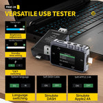 جهاز اختبار مراقبة تموج متعدد الوظائف FNIRSI FNAC-28 من النوع C وUSB، درجة احترافية، FNAC-28