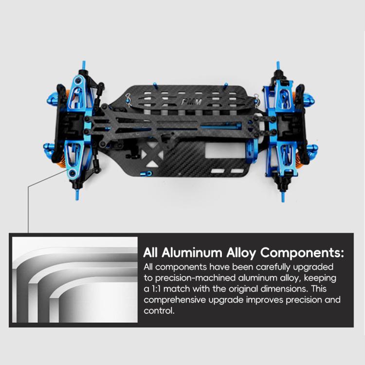 PMM Racing 1:10 TT01 Aluminum Metal Remote Control Car Frame