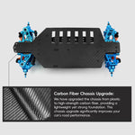 PMM Racing TT02 1:10 Carbon Fiber Chassis Aluminum Alloy RC Car Frame
