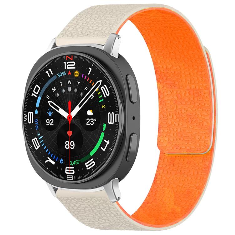 xDfind Litchi Texture Magnetic Silicone Watch Band, For Samsung Galaxy Watch Ultra/Ultra 2025, For Samsung Galaxy Watch8 / 8 Classic, For Samsung Galaxy Watch 7 / 6 / 5 / FE, For Samsung Galaxy Fit3 SM-R390