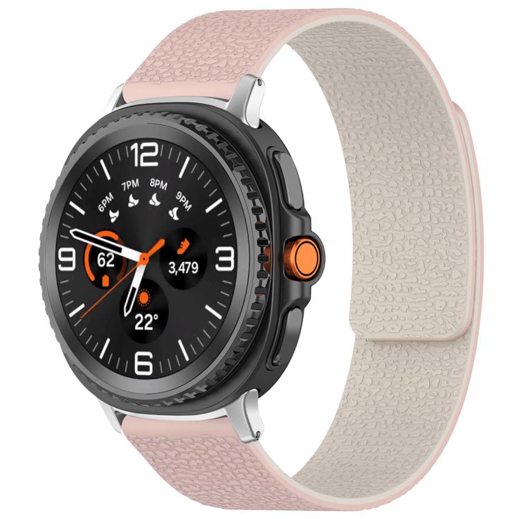 xDfind Litchi Texture Magnetic Silicone Watch Band, For Samsung Galaxy Watch Ultra/Ultra 2025, For Samsung Galaxy Watch8 / 8 Classic, For Samsung Galaxy Watch 7 / 6 / 5 / FE, For Samsung Galaxy Fit3 SM-R390