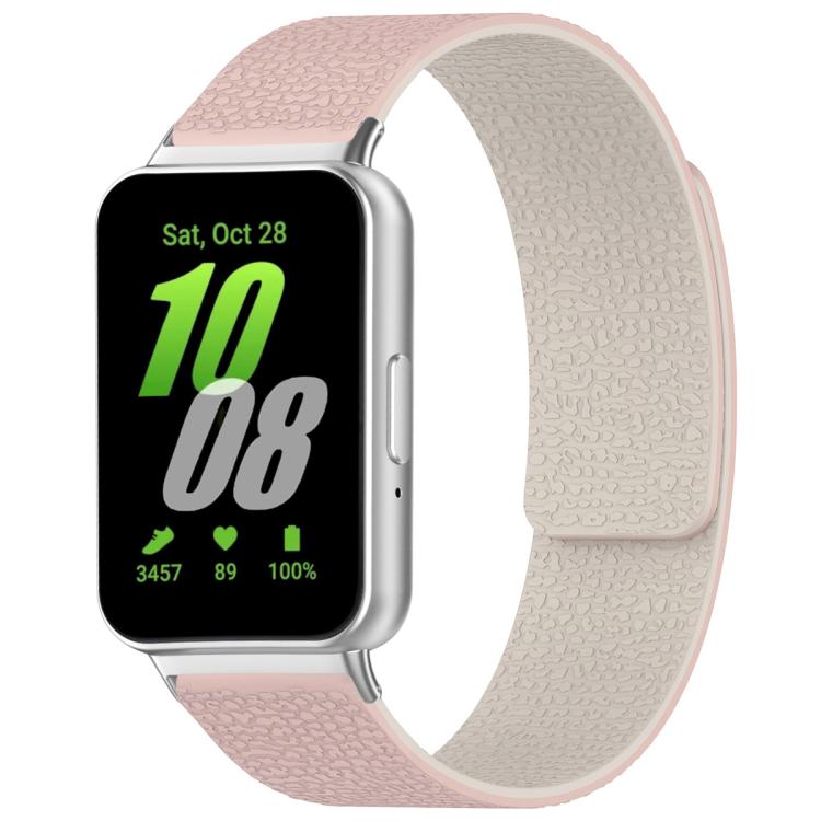 xDfind Litchi Texture Magnetic Silicone Watch Band, For Samsung Galaxy Watch Ultra/Ultra 2025, For Samsung Galaxy Watch8 / 8 Classic, For Samsung Galaxy Watch 7 / 6 / 5 / FE, For Samsung Galaxy Fit3 SM-R390