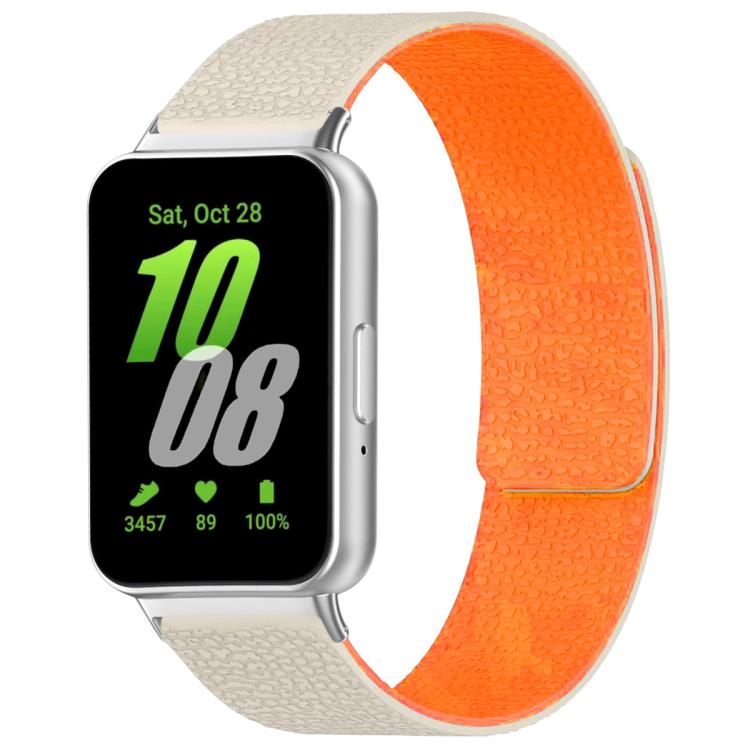 xDfind Litchi Texture Magnetic Silicone Watch Band, For Samsung Galaxy Watch Ultra/Ultra 2025, For Samsung Galaxy Watch8 / 8 Classic, For Samsung Galaxy Watch 7 / 6 / 5 / FE, For Samsung Galaxy Fit3 SM-R390