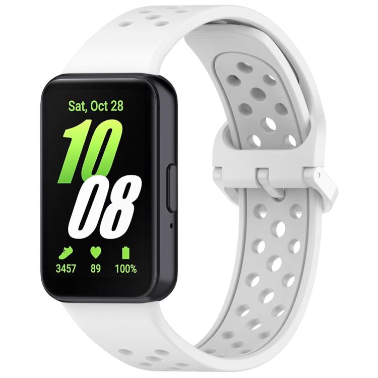 xDfind Colorful Buckle Solid Color Breathable Silicone Watch Band, For Samsung Galaxy Fit3