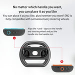 For Nintendo Switch 2 Joy-Con 4pcs iPlay HBS-2813-C Simple Racing Steering Wheel Controller