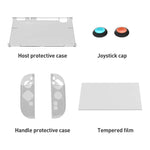 For Nintendo Switch 2 iPlay HBS-2817 6 in 1 Controller Transparent Protective Case