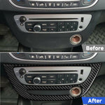 Carbon Fiber Car Air Conditioner Panel A Decorative Sticker for Renault Fluence 2009-2017 / Megane 2008-2016, Left and Right Driver, Air Conditioner Panel A
