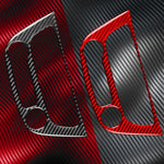 Carbon Fiber Car Air Conditioner Panel B Decorative Sticker for Renault Fluence 2009-2017 / Megane 2008-2016, Left and Right Driver, Air Conditioner Panel B
