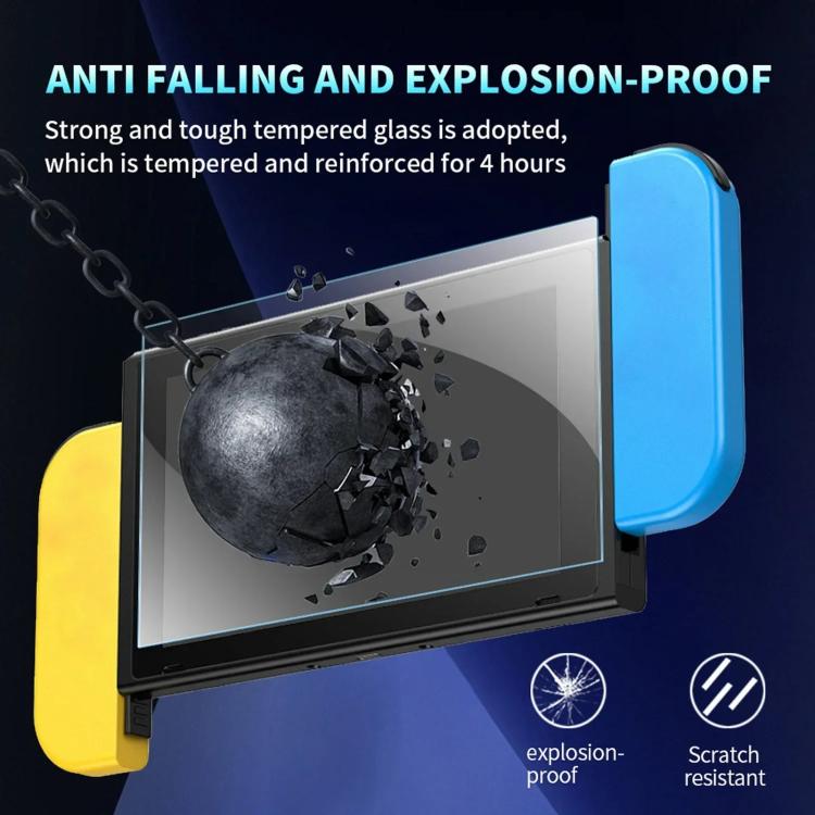 Dust-Free Warehouse HD Curved Edge Tempered Film, For Nintendo Switch 2, For Nintendo Switch OLED, For Nintendo Switch