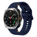 xDfind Wave Stitching Silicone Watch Band, For Samsung Galaxy Watch Ultra 47mm / Ultra 2025