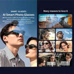 L802 Smart Glasses with 8MP HD Camera Video Recording WiFi Transmission Al Smart Voice Assistant Smart Wearable Headset