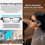 L802 Smart Glasses with 8MP HD Camera Video Recording WiFi Transmission Al Smart Voice Assistant Smart Wearable Headset