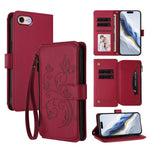 Butterfly Love Flower Multi-card Zipper Wallet Leather Phone Case, For iPhone 15, For iPhone 14 Plus, For iPhone 14 / 13, For iPhone 14 Pro, For iPhone 14 Pro Max, For iPhone 7 / 8 / SE 2022
